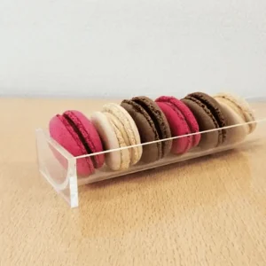 Porte-macaron en plexiglas transparent conçu par Publivue